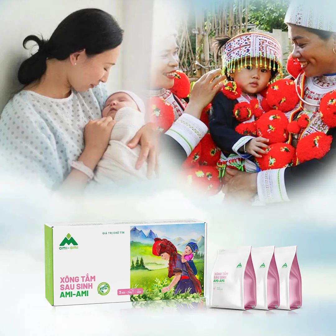 Xông tắm sau sinh Ami-Ami (4trong1)